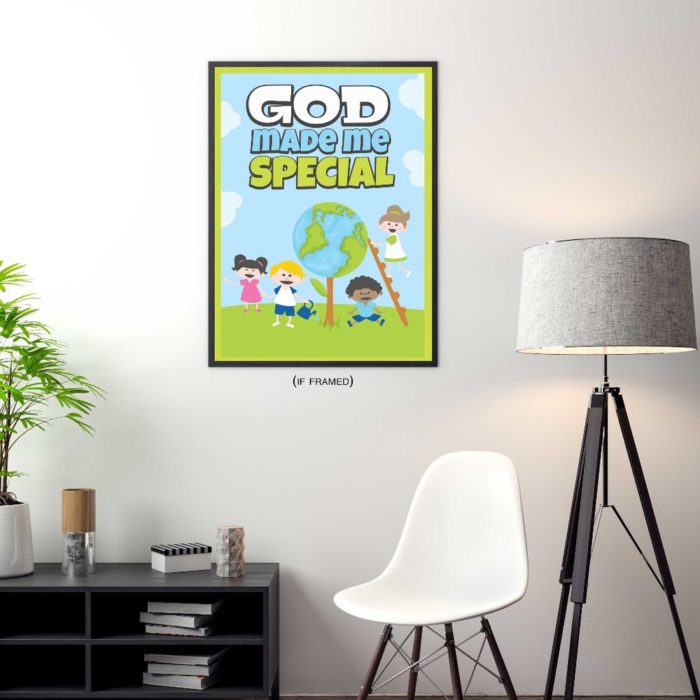 Children's Poster God Made Me Special (18x24)